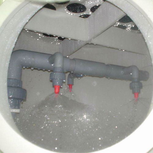 東莞銳林環(huán)保提供1萬風(fēng)量pp噴淋塔,升級(jí)食品廠廢氣處理設(shè)備